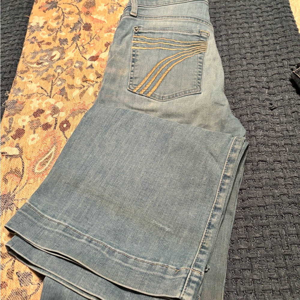 7 For All Mankind Light Blue Flare Jeans